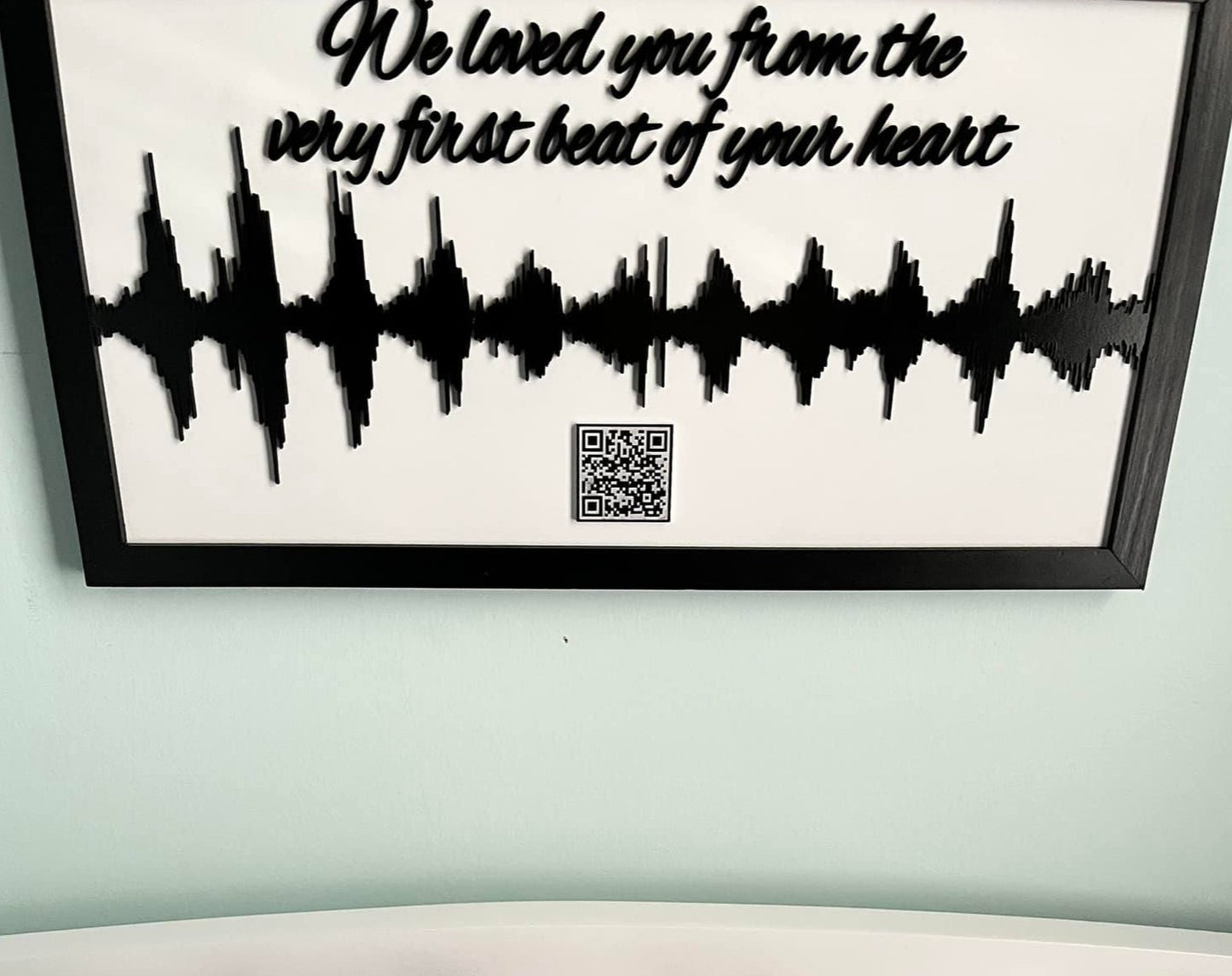 Custom Soundwave & Quote Wall Art Décor | QR Code Optional